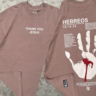 Premium Oversized - unisex marrón - Thank you Jesus