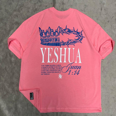 Premium Shirt - Yeshua - Oversized Pink - John 1:14