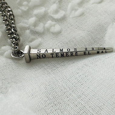 Men's chain "I will not fear evil"