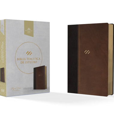 RVR 1960 Thematic Study Bible, Dark Brown/Brown Leatherette
