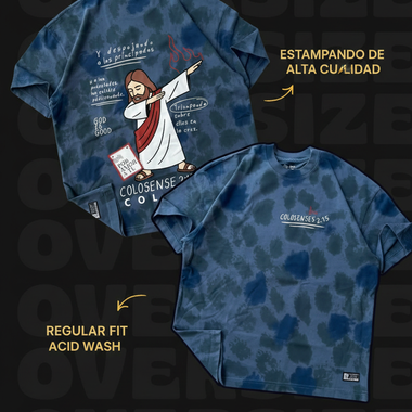COLOSSIANS 2:15 - Regular Fit Acid Wash Shirt