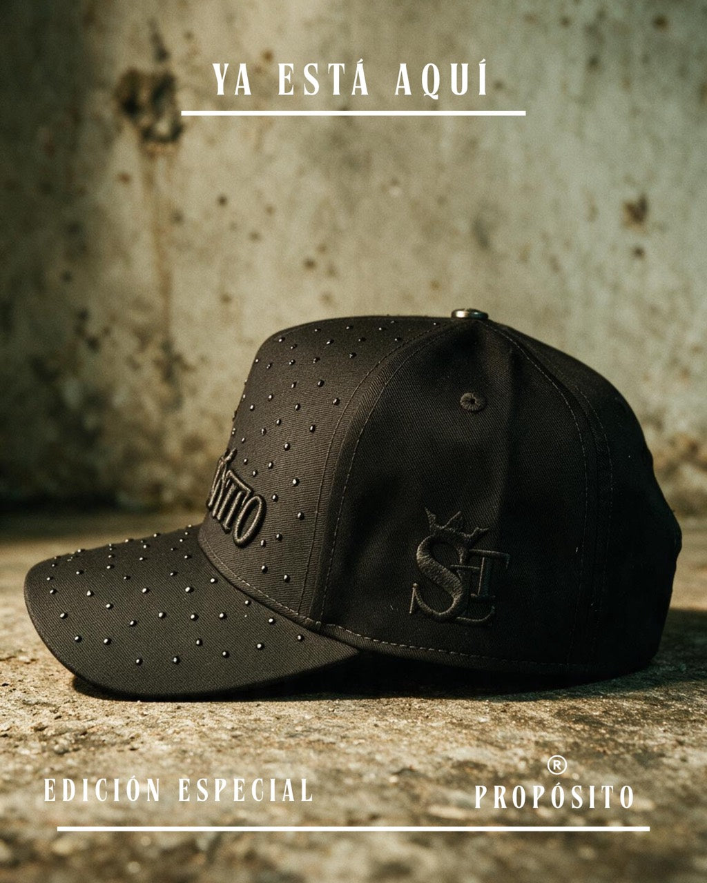 After the Fire DROP — Propósito Rhinestones Cap Black