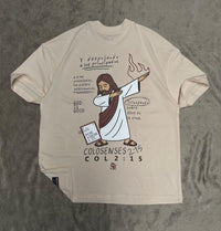 Camisa Premium Oversized Crema - Colosenses 2:15