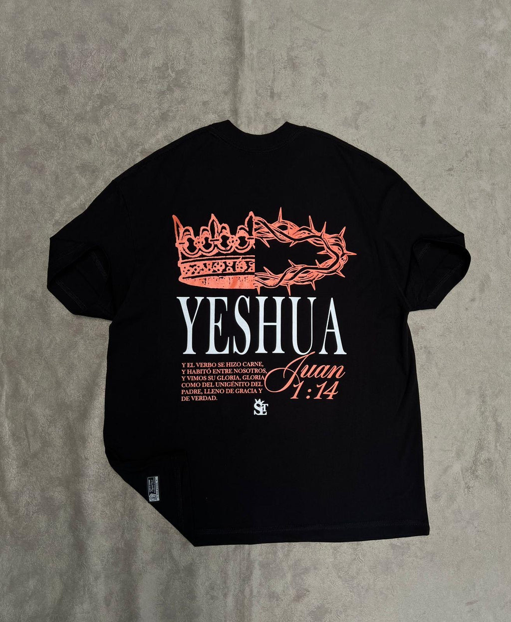 Premium Oversized Black Shirt - John 1:14