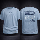 Premium Oversized Shirt Light Blue - Yeshua - John 1:14 / Camisa Premium Oversized Azul Claro - Juan 1:14