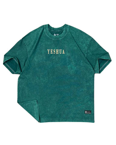 Premium Regular Acid Wash Shirt - Yeshua - Mint Green - Unisex Shirt