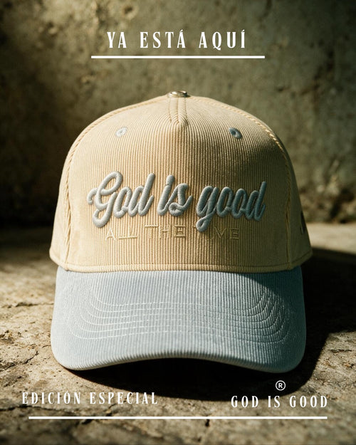 After the Fire DROP — God Is Good Edición Especial Cap Cream/Light Blue