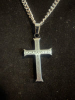 Collar Cruz Gálatas 2:20 - Plata