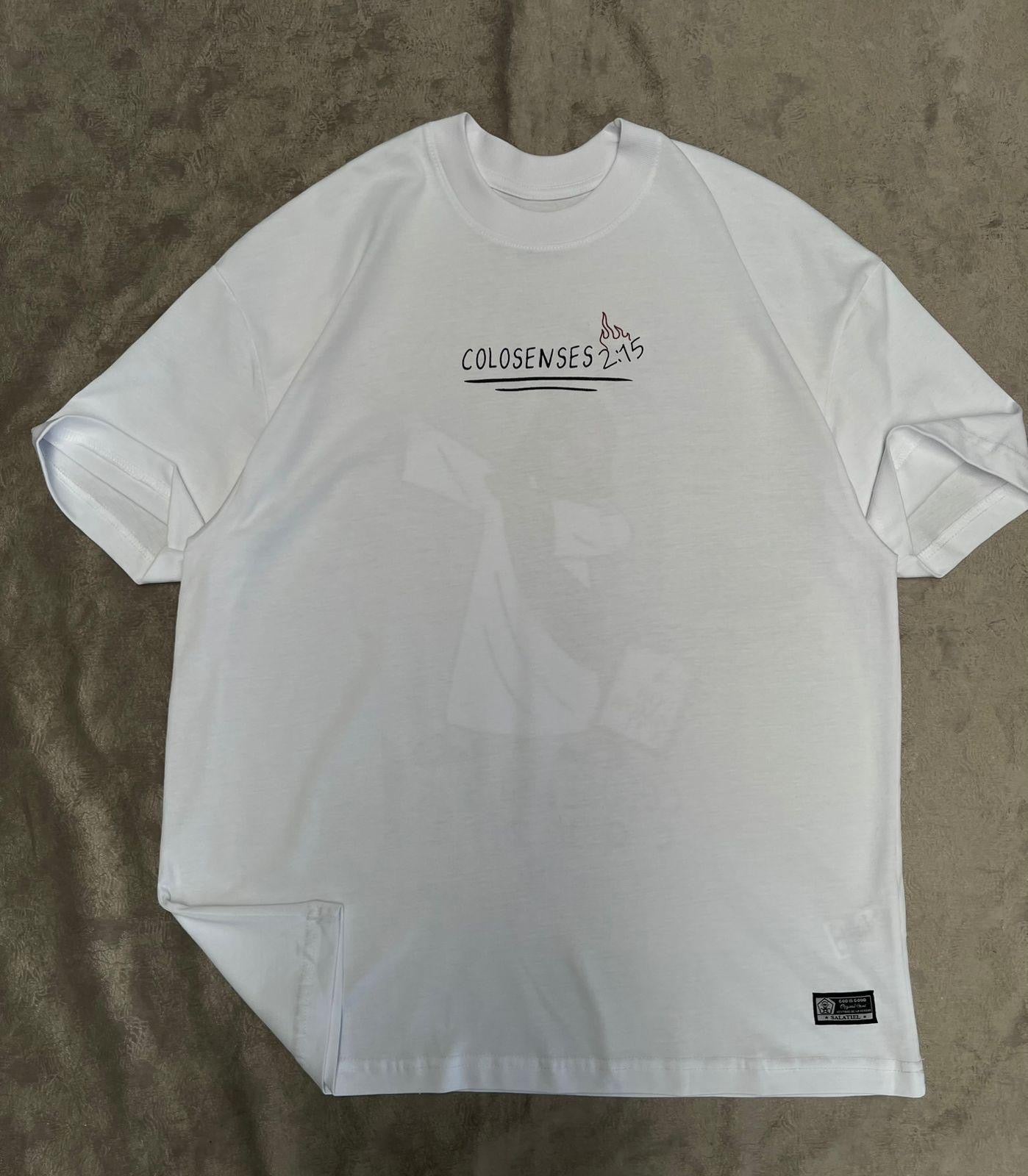 Premium Oversized Shirt White - Colossians 2:15 / White Shirt