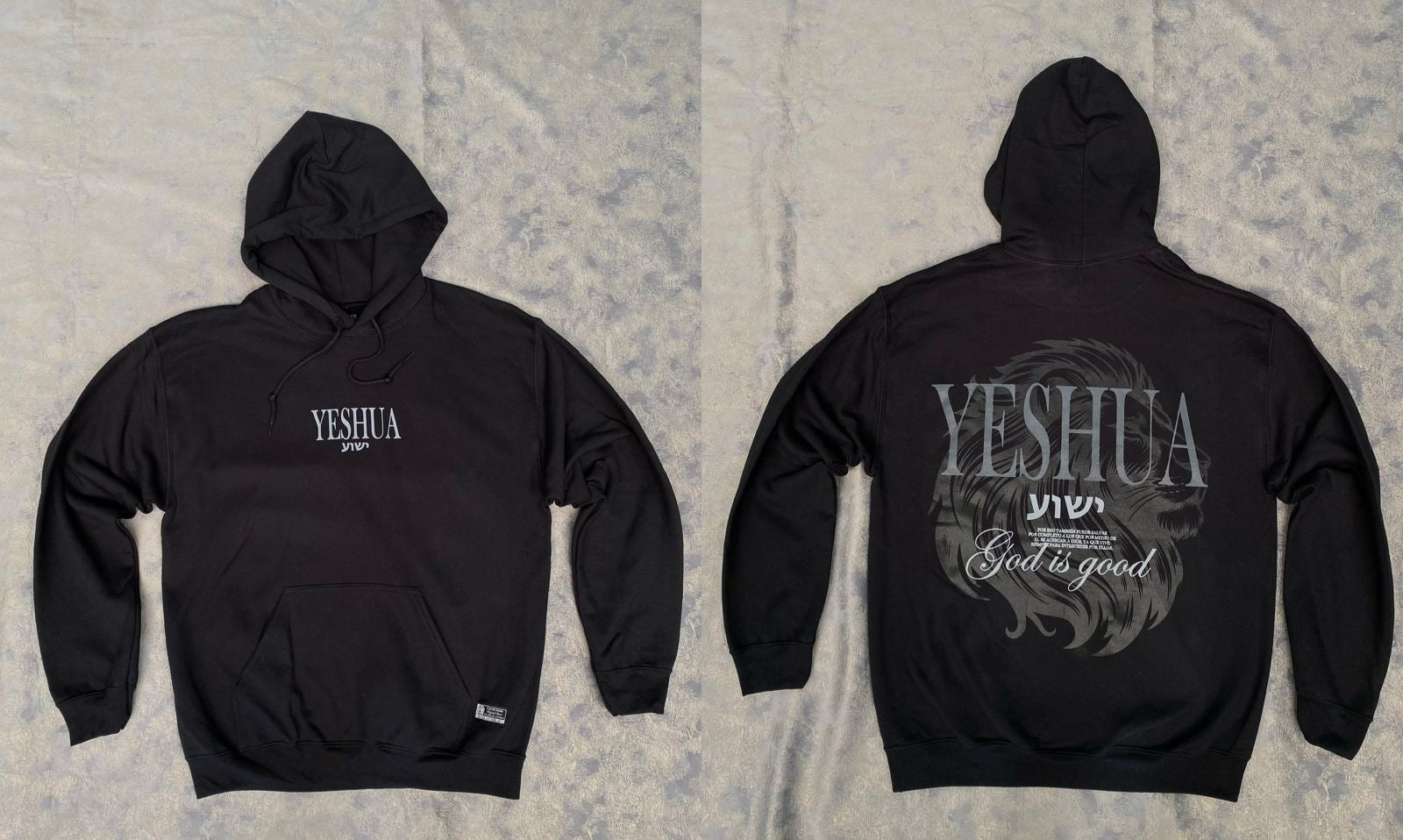 ⚠️ ÚLTIMA UNIDAD - Hoodie - Yeshua Black / LAST UNIT