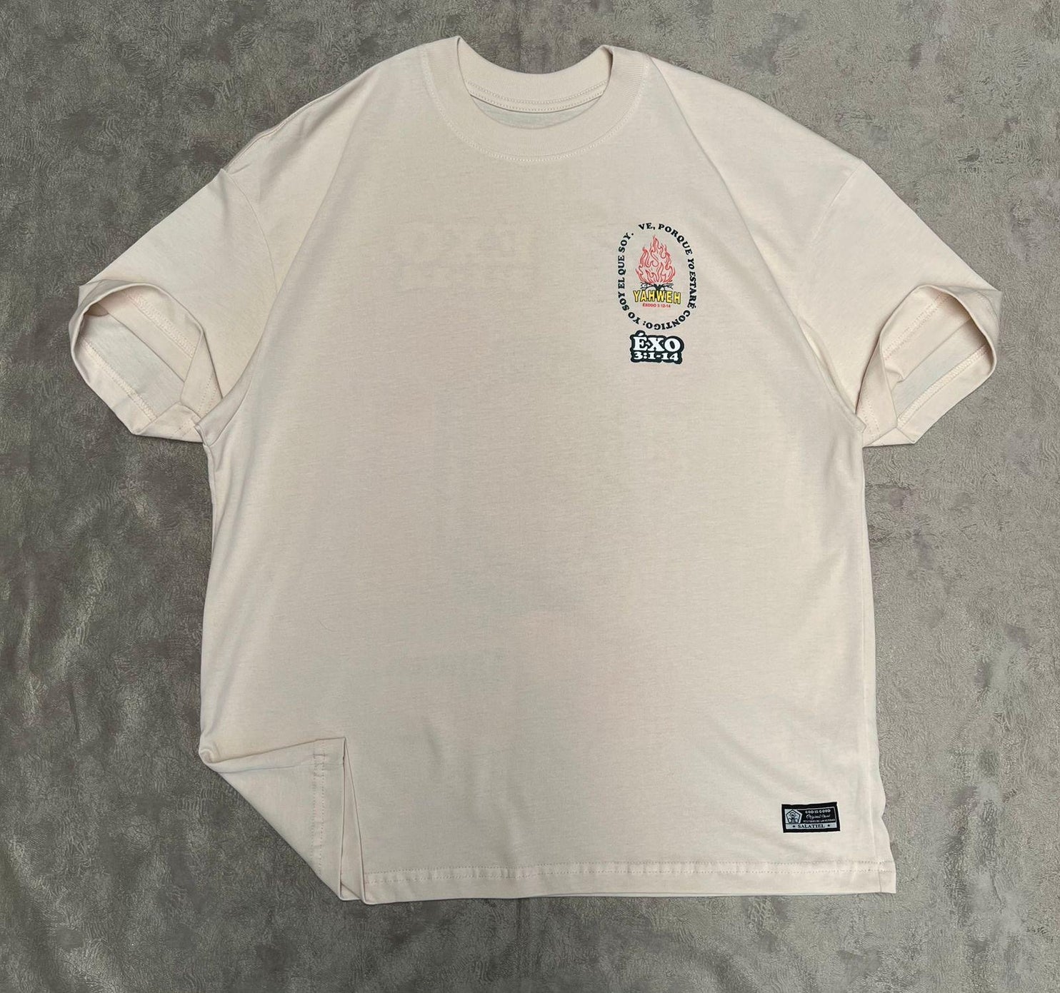 Camisa Premium Semi-Oversized Crema - Éxodo 3:1-14 / LAST 3 UNITS