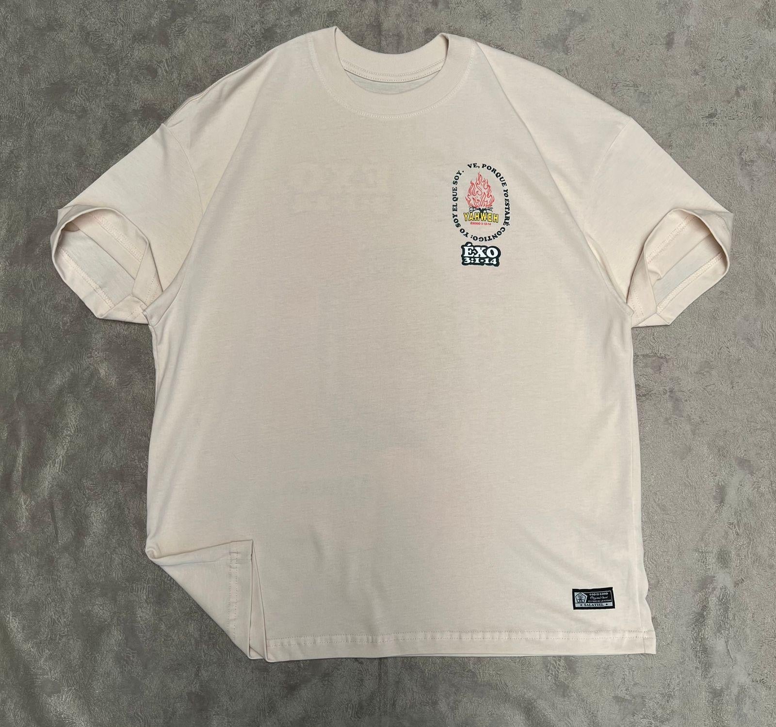 ⚠️ LAST UNITS - Premium Oversized Cream Shirt - Exodus 3:1-14 / LAST 3 UNITS