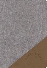 RVR 1960 Biblia Letra Grande Tamaño Manual gris y marrón, símil piel: Santa Biblia