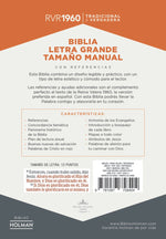 RVR 1960 Biblia Letra Grande Tamaño Manual gris y marrón, símil piel: Santa Biblia