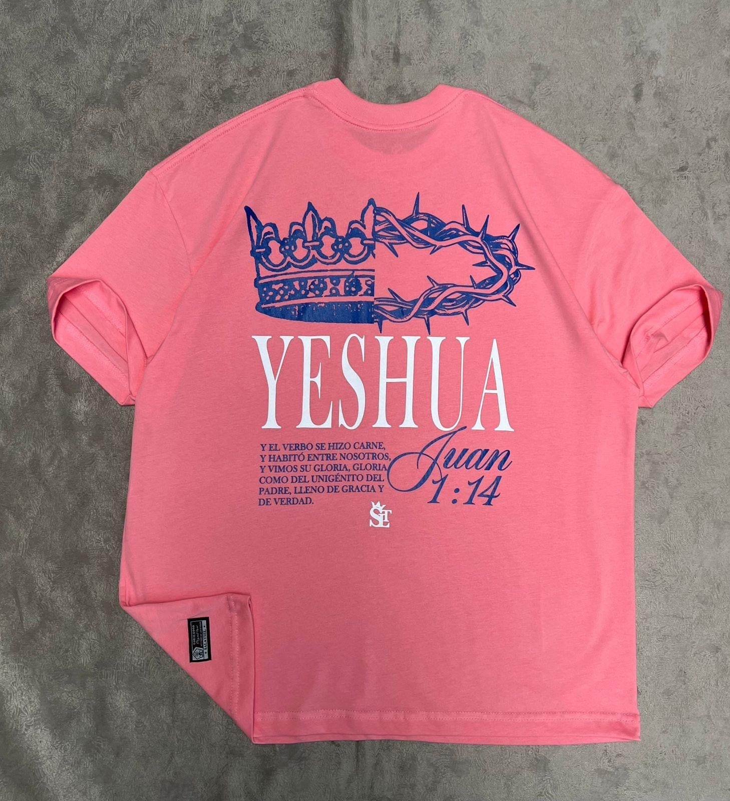 Premium Shirt - Yeshua - Oversized Pink - John 1:14