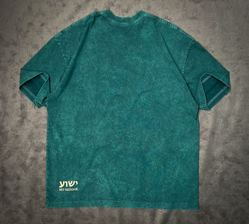 Premium Regular Acid Wash Shirt - Yeshua - Mint Green - Unisex Shirt