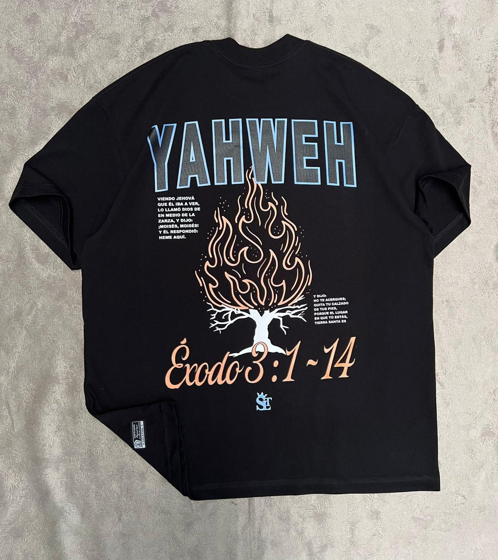 Premium Oversized Black Shirt - Yahweh