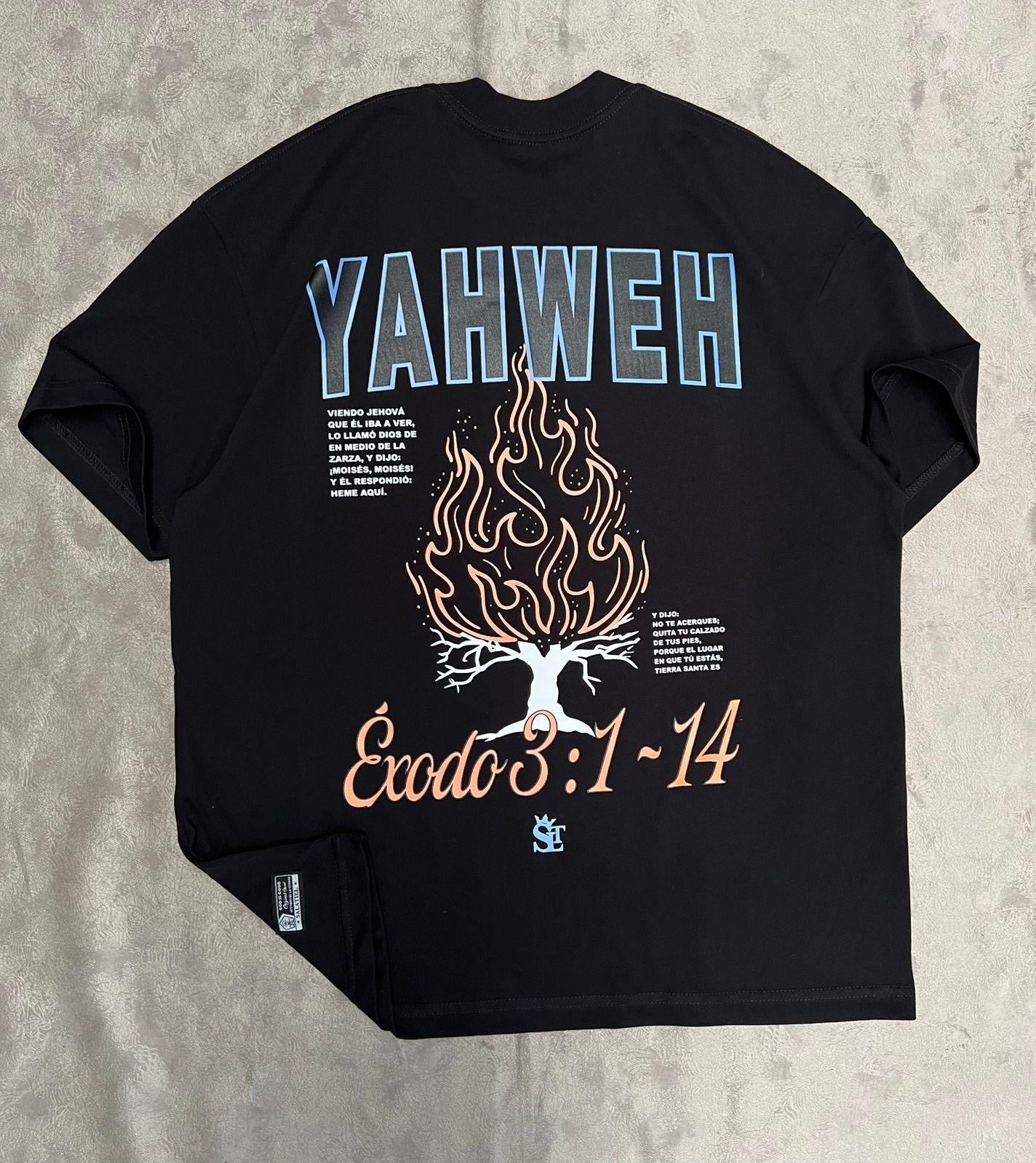 Premium Oversized Black Shirt - Yahweh