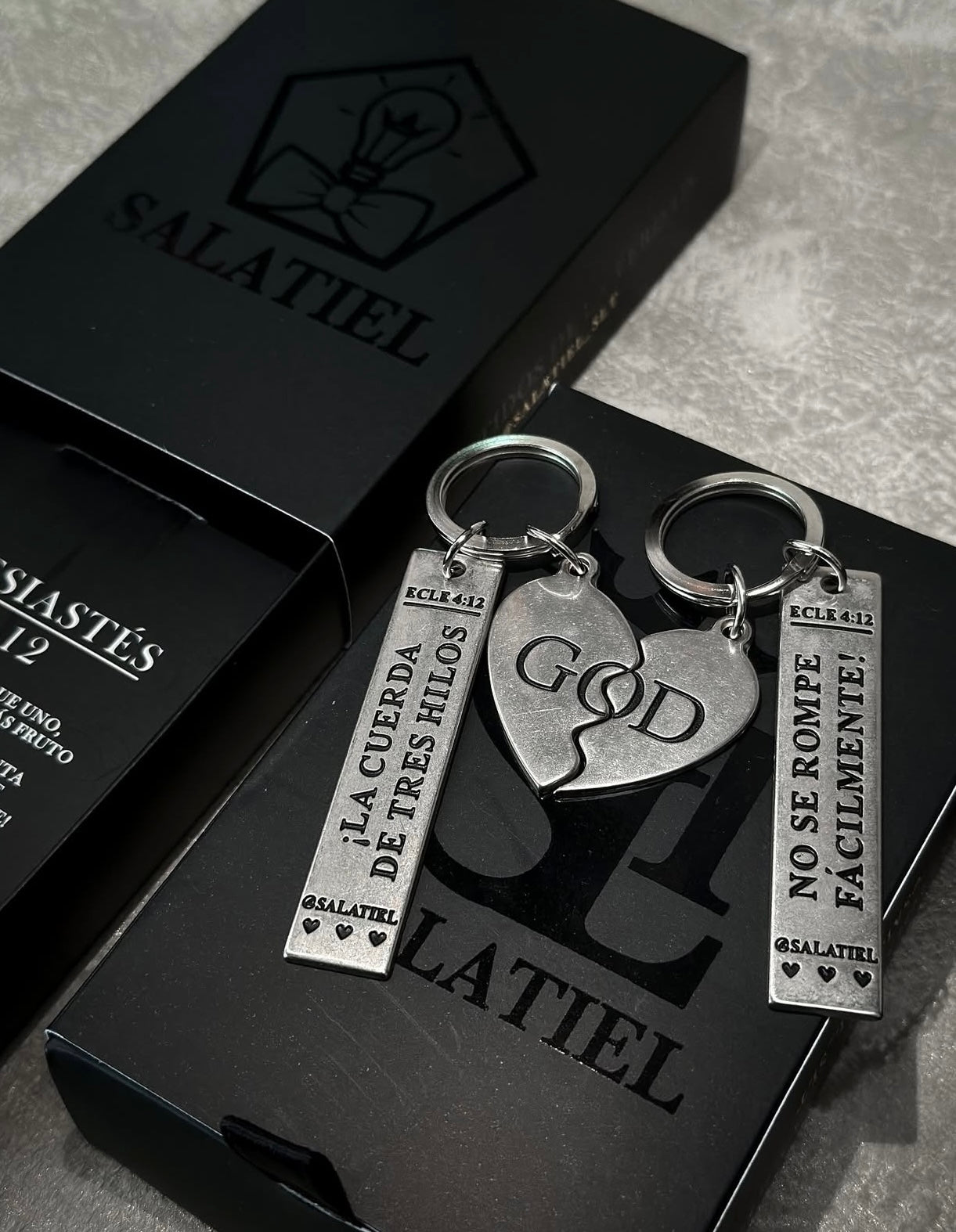 Ecclesiastes 4:9-12 Keychain
