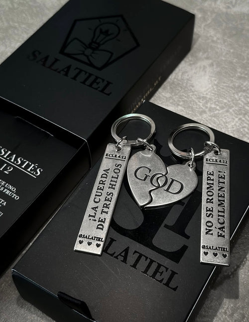 Ecclesiastes 4:9-12 Keychain