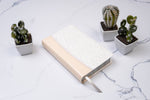 RVR 1960 Biblia Recuerdo de Boda, filigrana blanca/rosa palo símil piel