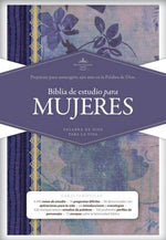 RVR 1960 Biblia de Estudio para Mujeres, azul floreado tela impresa con índice