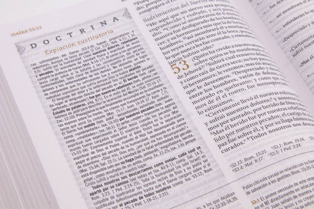 RVR 1960 Biblia de Estudio para Mujeres, azul floreado tela impresa con índice