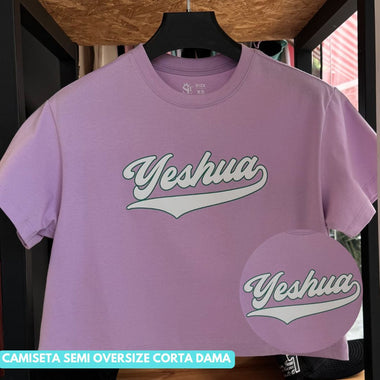 Super Venta - Camisa Violeta Damas Crop Top - Semi Oversized - Yeshua