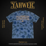 Premium Regular Fit Acid Wash Shirt - Yahweh Navy Blue - Exodus 3:14 / Camisa Premium Regular Fit Acid Wash - Yahweh Azul Marino - Éxodo 3:14