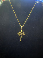 Jesus Cross Necklace - Gold Plated | Golden Jesus Cross Necklace