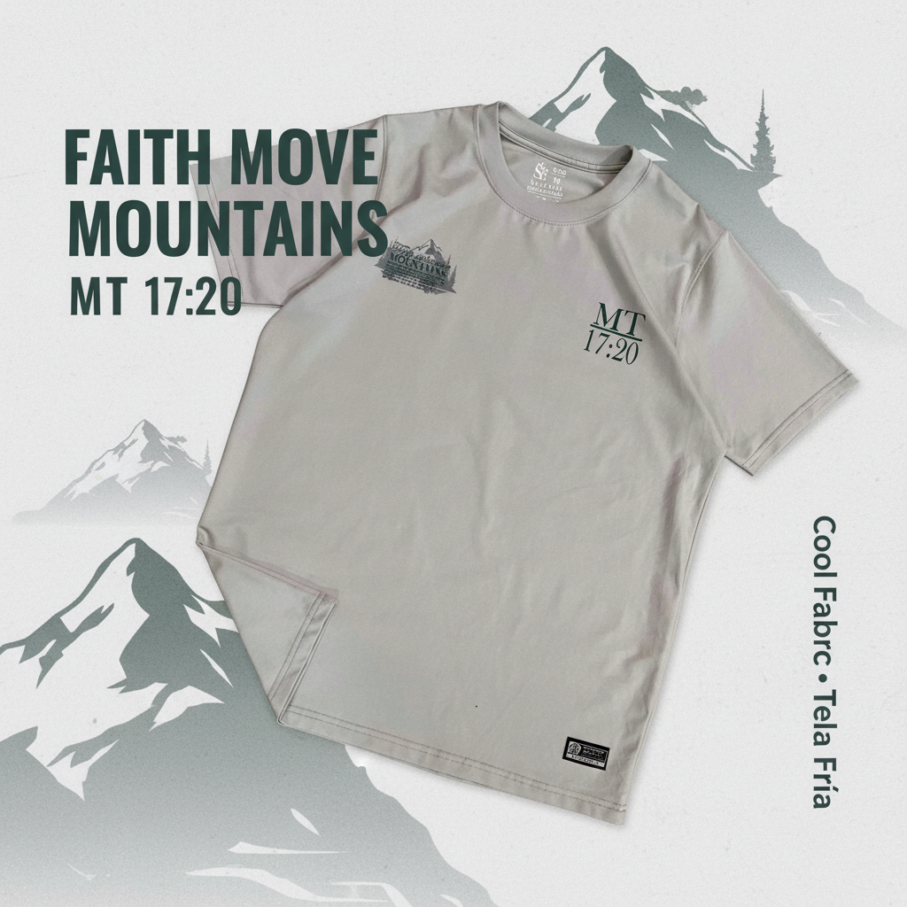 Post redes sociales - Camisa Faith Move Mountains
