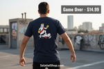 Game Over Navy Blue Shirt - Modern Urban Web Banner