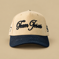 After the Fire DROP — Team Jesus Edición Especial Cap Cream/Navy